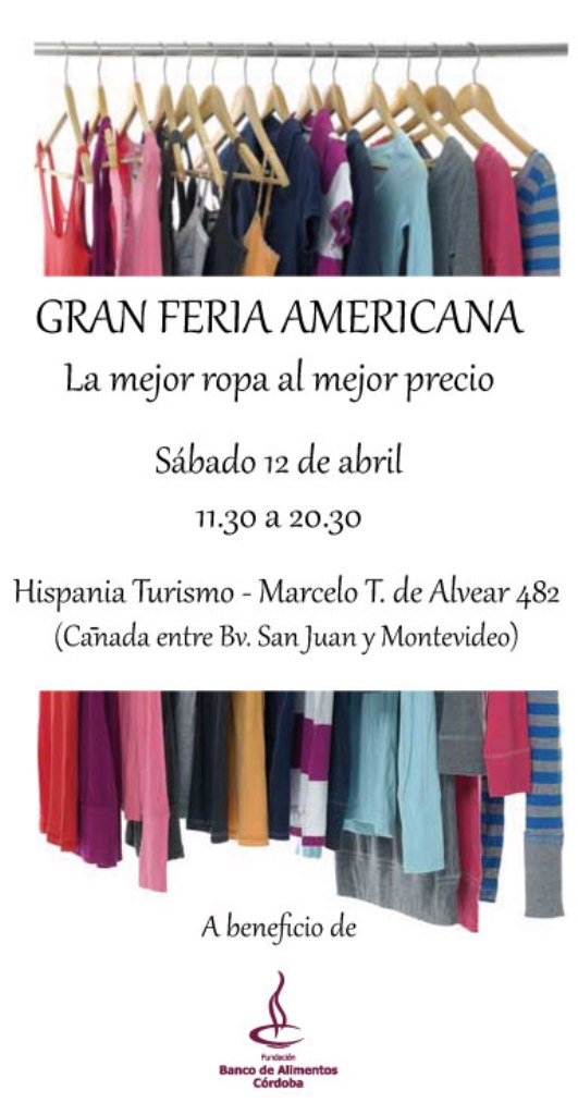 Feria Americana a beneficio - Fundación Banco de Alimentos de Córdoba